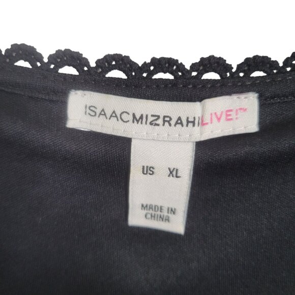 Isaac Mizrahi Live! Size XL Dress Lace WhimsiGoth Witchy Handkerchief Hem Flared - Picture 7 of 11